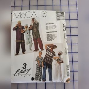 McCall's Arabian, Doctor, Cook, Hombre, Jailer Costume Sewing Pattern